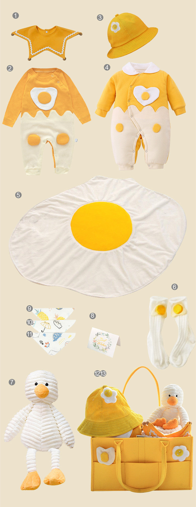 Newborn Gift Box with Summer Dress and Baby Supplies